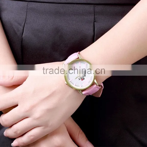 Hot Pink Wristwatch Fashion Women Watch photo-4