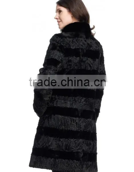 2015 Wholesale Genuine Sheep Fur Coat/new Style Sheep Fur Coat for Women photo-4