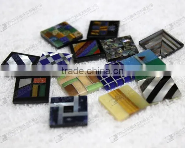 Wholesale Gemstone Mosaic for Cufflinks,stone for Clothes Buttons photo-6