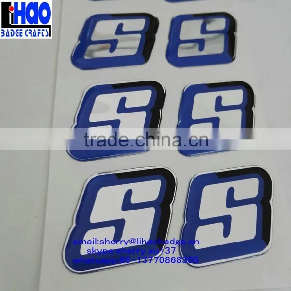 2016 OEM Transparent Soft Epoxy Resin Label Sticker photo-2
