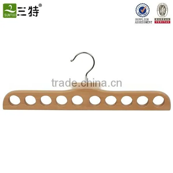 10 Scarves Organizer Wooden Scarf Holder photo-3