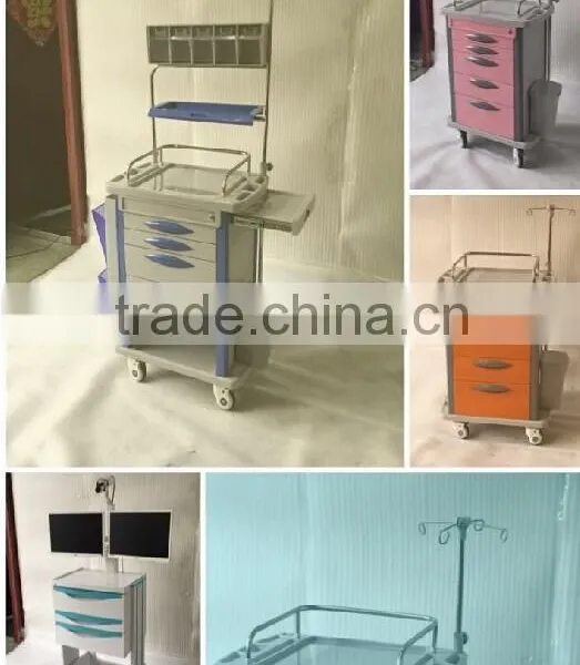 KL-ET600C ISO CE Certificate Medical Cart Hospital Crash Cart Medical Trolley photo-2