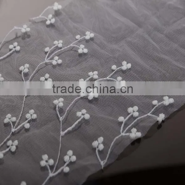 Lace Curtain Fabric of Non Woven Interlining photo-2