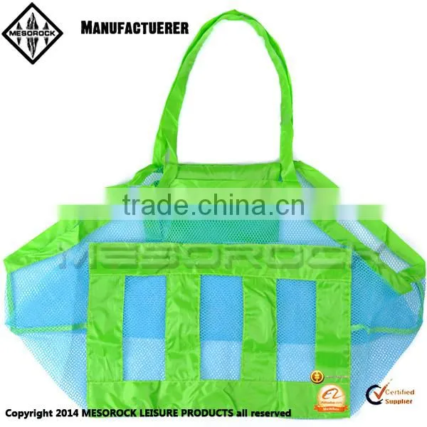 Large Sand Beach Children Beach Toys,clothes,towel Bag Mesh Storage Bag photo-3