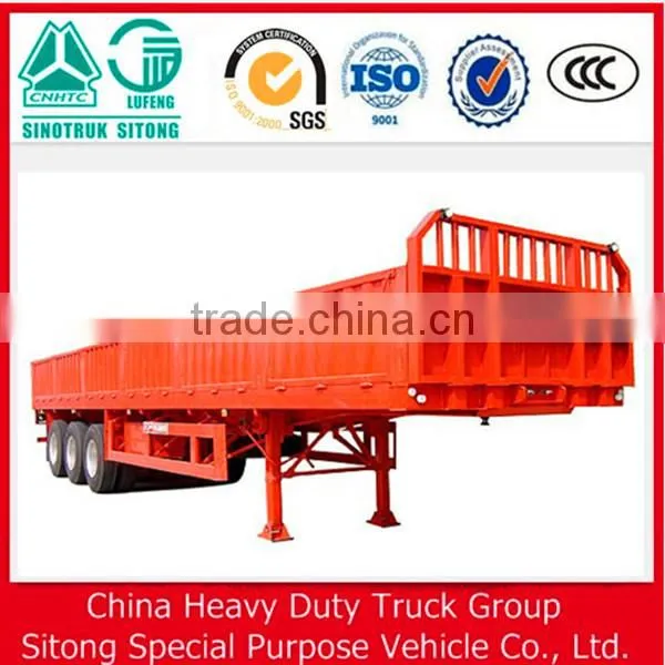Tri-Axle 40ft Side Wall Loader Trailer for Cargo Transport photo-2