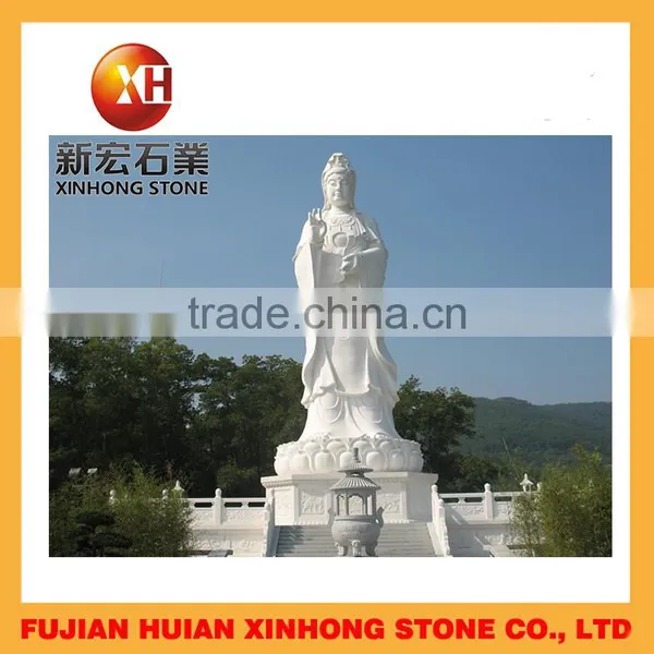 Hand Carved Standing Buddha Figurine Statue for Garden Decoration photo-2