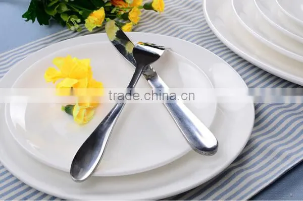Custom Porous Ceramic Plates White Porcelain Serving Dishes photo-5