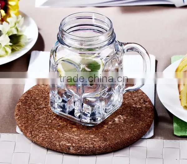 Haonai Wholesale Food Pickle Storage Glass Jar With Handle and Lid photo-3