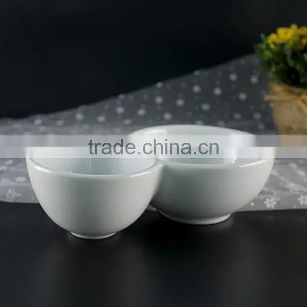 Eco Ware Factory Suppliers Dual Shape Ceramic Dipping Oil Bowls photo-2