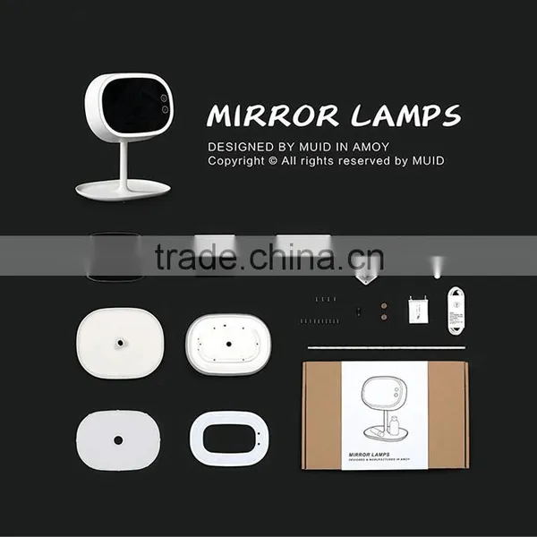 Multifunctional Makeup Mirror Lamp Creative LED Table Makeup Mirror Bedding Room Makeup Mirror Lamp For Sale photo-6
