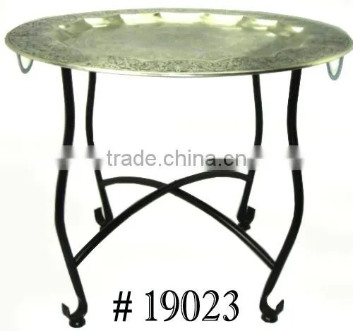 Small Round Easily Adjustable Moroccan Table photo-2