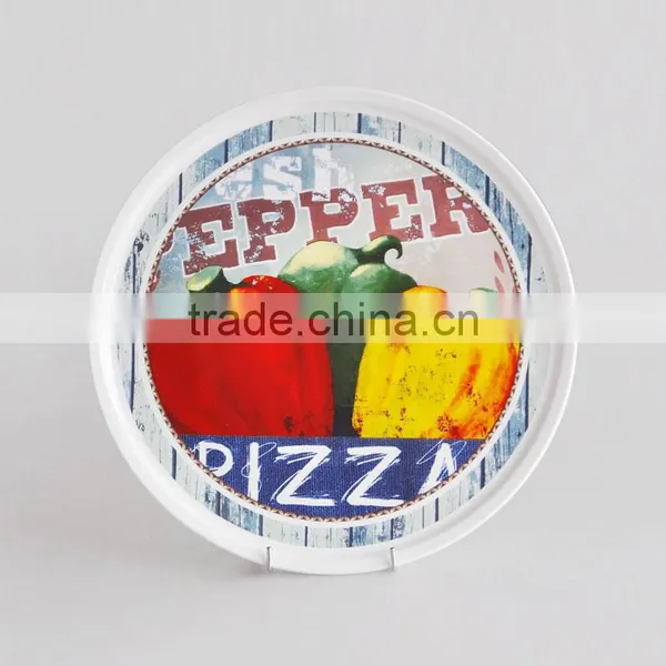 12 Inch Ceramic Pizza Plate With Decal photo-2