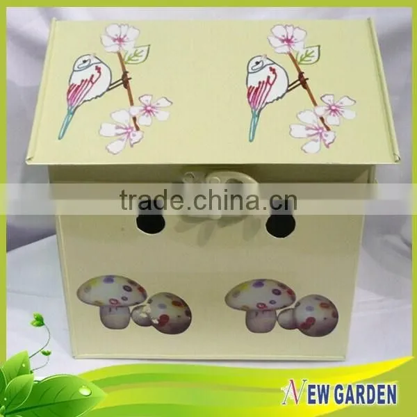 Customized Designed House Shape With Cover Small Decorative Flower Pots photo-5