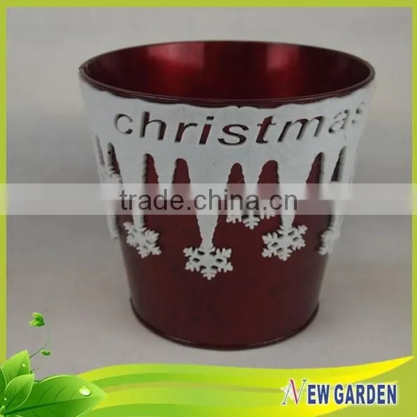 Exquisite Unique Flannelette and Metal Balcony Flower Pot photo-4