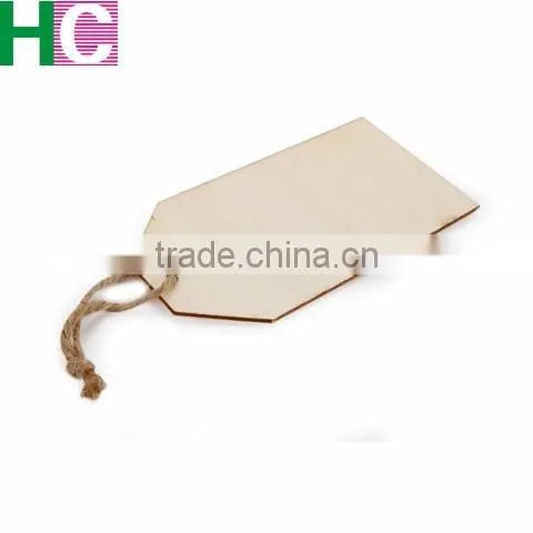 Unfinished Wooden Tags With Twine Loop photo-2