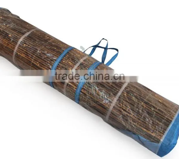 Dark Brown Willow Fencing Wicker Fence for Gardening Privacy Making photo-3