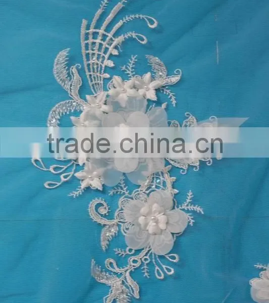 Chinese Wholesale 3d African Lace Dress Fabric photo-3