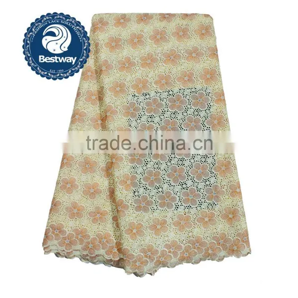 Nigerian Customized Factory Sale Swiss Volie Lace Fabric SL0427 photo-2
