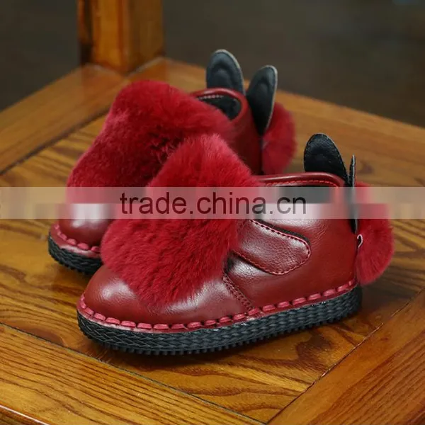 Zm40334b Children Fancy Winter Cony Hair Girls Shoes photo-2