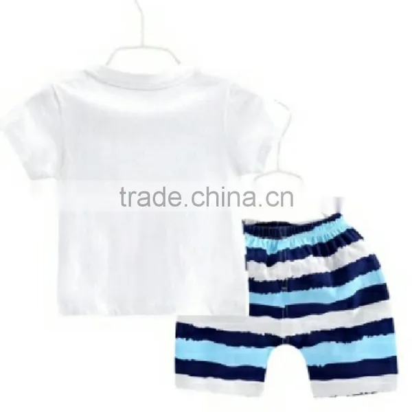 Children Clothing Sets Colourful Printed Summer Cotton Short Sleeve Clothing Sets photo-2