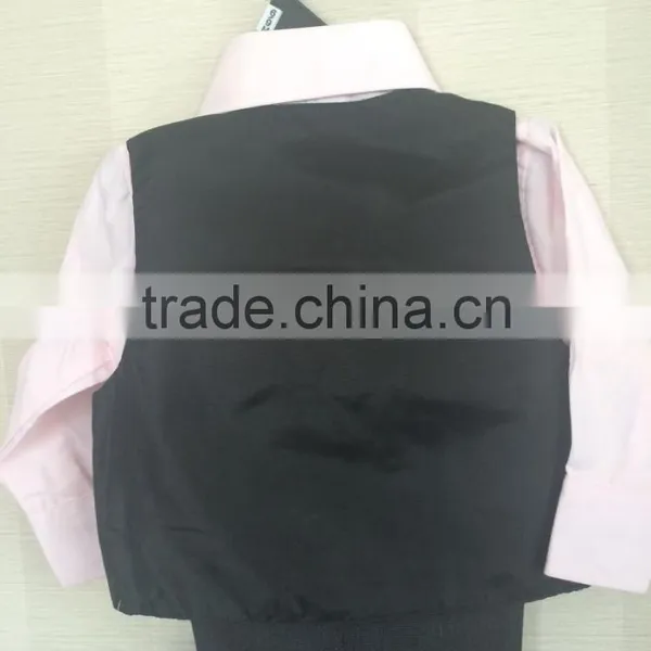 2017 New Style Latest Design China High Quality 3 Pieces Vest Pant Shirt Boy Suit photo-3