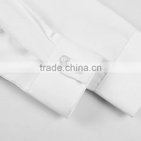 2017 Juqian New Design Spring Women Clothing Office Wear White Cotton Blouse photo-6