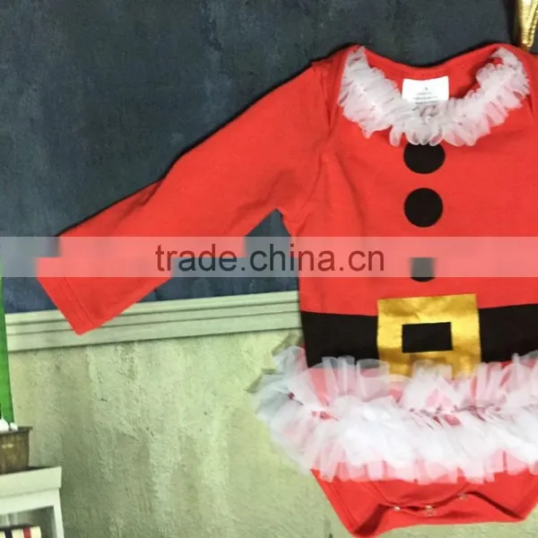 Christmas Dresses Baby Girls Hot Sale Baby Kids Girls Cartoon Romper Tutu Dresses Child Clothes With Golden Headband Set photo-2