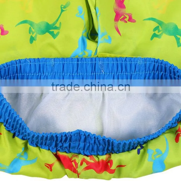 High Quality Kids ClothingCrabs Printing Color Blocks Boys Shorts With Four Eyelets Drawstring photo-4