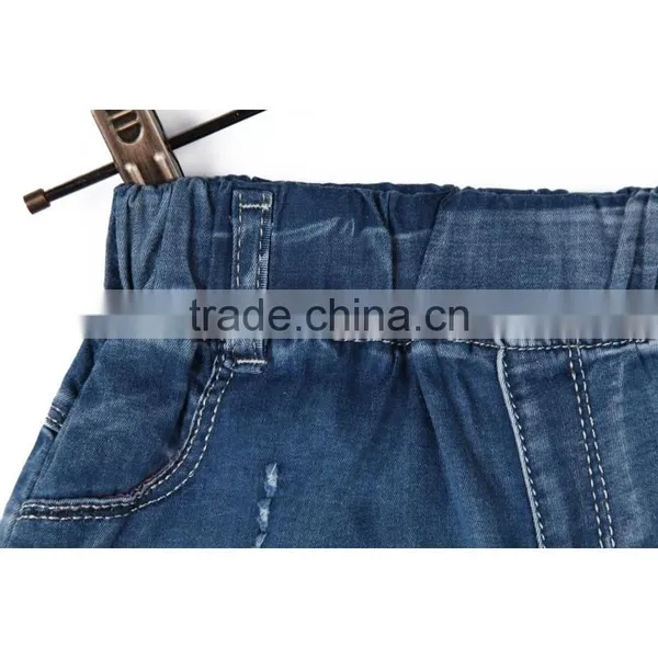 Guangzhou Children's Clothing Factory Kids Girls Ripped New Fashion Jeans Pants photo-4