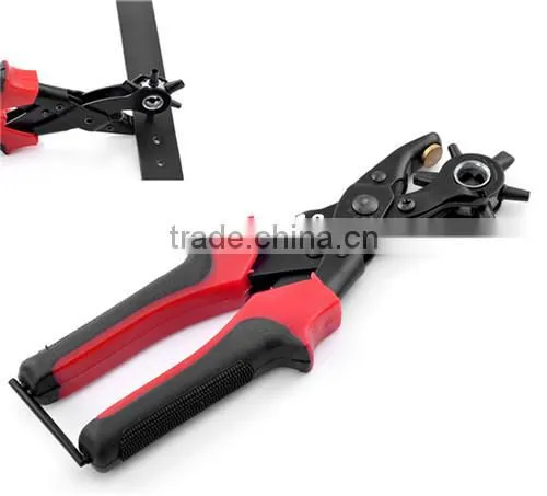 Jewelry Tools Red Hand Pliers Leather Belt Hole Punches photo-2
