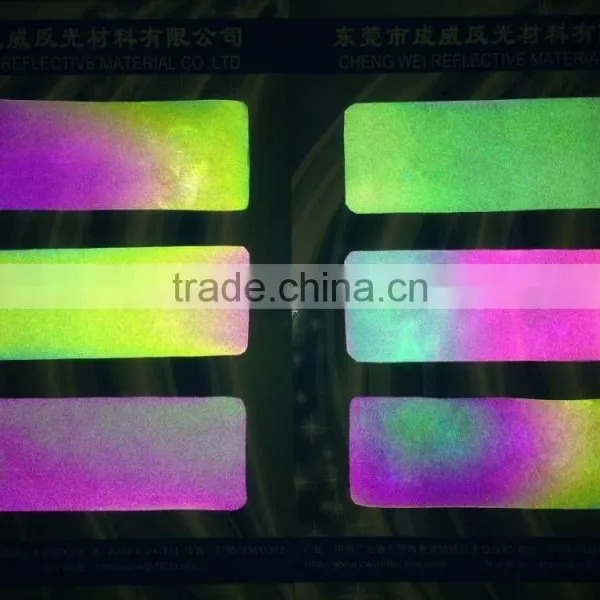 High Visibility Customized Reflective Iron on Cloth Sticker photo-3
