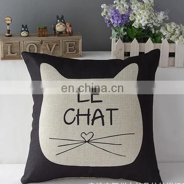 2016 Wholesale Home Decor Throw Pillow Cushion Cover Cat Cartoon Pillow photo-3