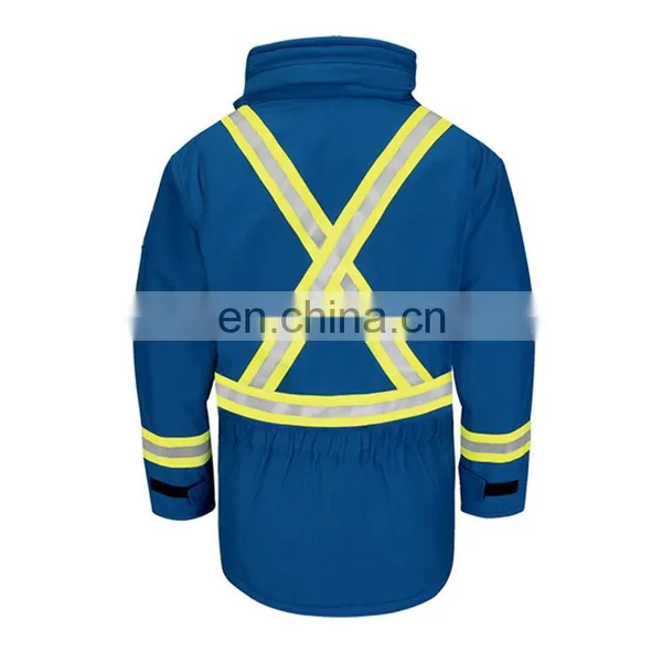 Nomex IIIA Aramid Flame Retardant High Visibility Winter Jacket Workwear Uniforms With Reflective Tapes photo-4
