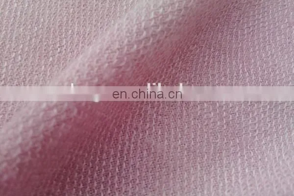 Winfar Textile Super Soft Knitting Pink Dyed French Terry Polyester Rayon Fabric photo-2