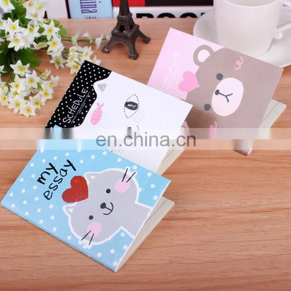 Custom Small Size Softcover School Staple Exercise Notebook/agenda With Coloring Logo Printed photo-5