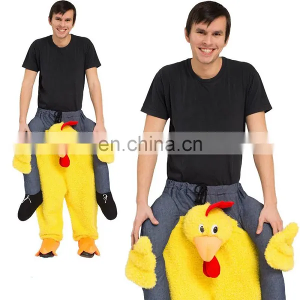 Funny Piggyback Shoulder Ride Pick Me Up Chicken Costume photo-2