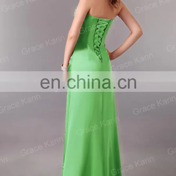 Grace Karin Sexy Women's Long Stunning Strapless Prom Dresses Wholesale CL2588 photo-2