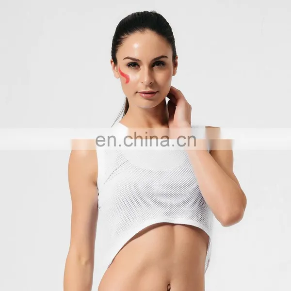 GAEANER White Breathable Yoga Fitness Top Custom Women Tank Tops Ladies Vest for Summer