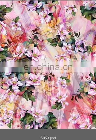 2014 New Style High-quality Digital Printed Rayon Fabric Free Sample photo-2
