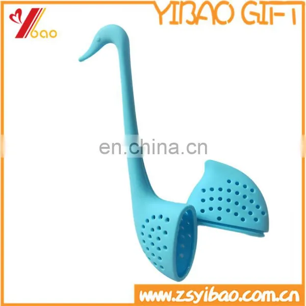 Customize Color Swan Shaped Heat Resistant Silicone Tea Stainers for Tea Making photo-2