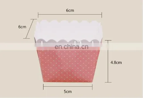 High Quality Square Paper Baking Cups Rectangular Cups Cake Case photo-4