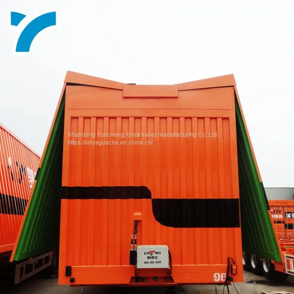 Wing Van Semi Trailer Box Cargo Wing Open Box Truck Trailer photo-3