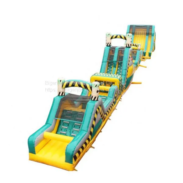 5007445 - Надувной спортивный игровой площадок «Adrenaline Run» с препятствиями для взрослых и детей
