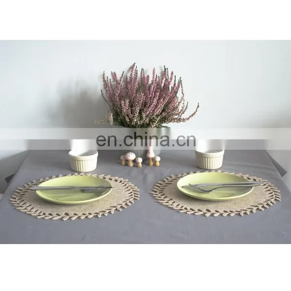 Felt Placemats Set of 6pcs Table Mats Non Slip photo-3