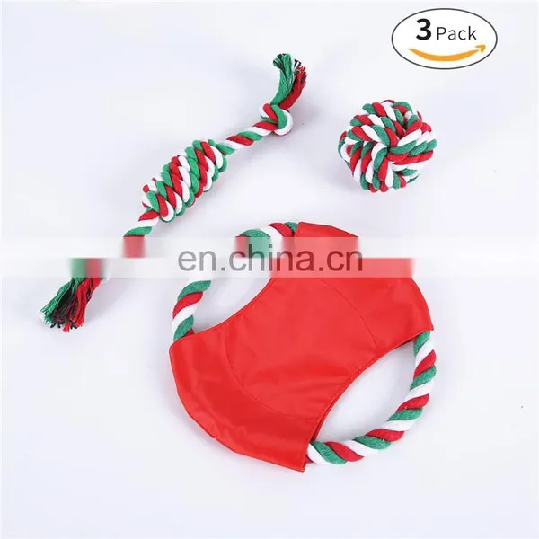 Christmas Gift Interactive Pet Dog Toys Set Wholesale Dog Toy Christmas Rope photo-5