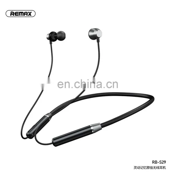 Remax 2020 New Arrival Linton Series Neckband U-shaped Memory Collar Wireless Earphone Headphone photo-3