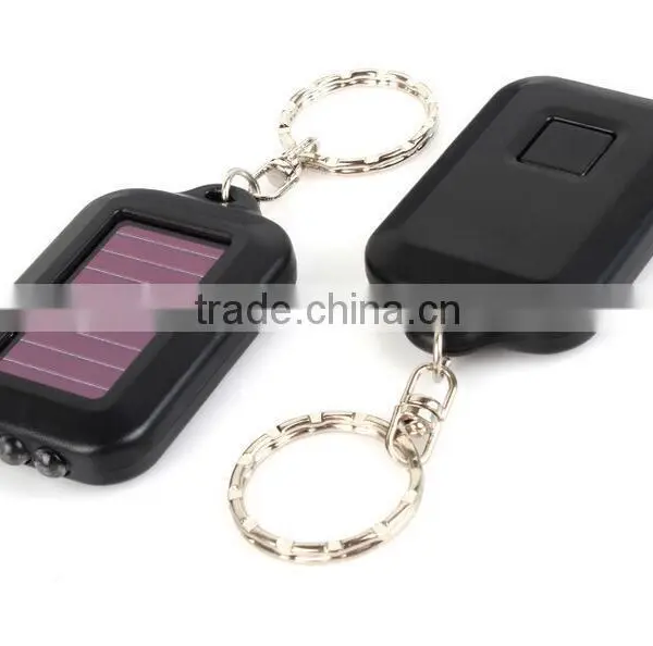 Solar Rechargeable Mini Led Flashlight Keychain photo-4