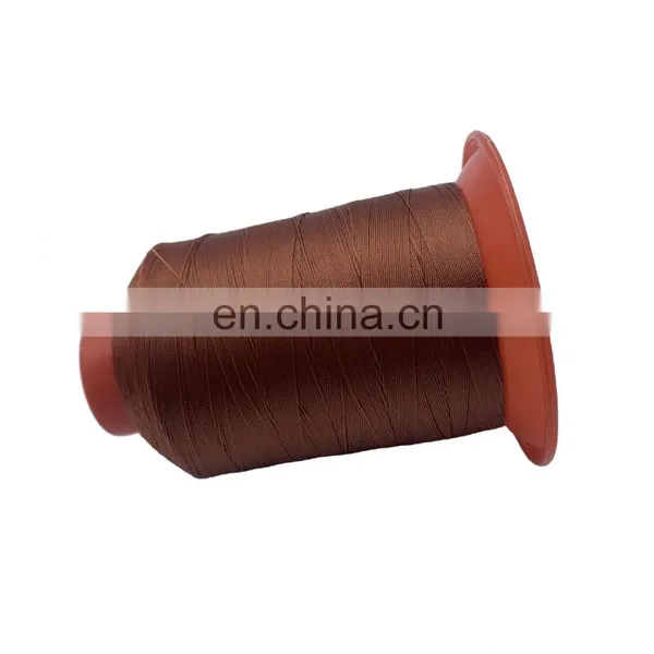 Hot Selling Brown Leather Thread for Sofa Nylon Bonded Sewing Thread photo-5