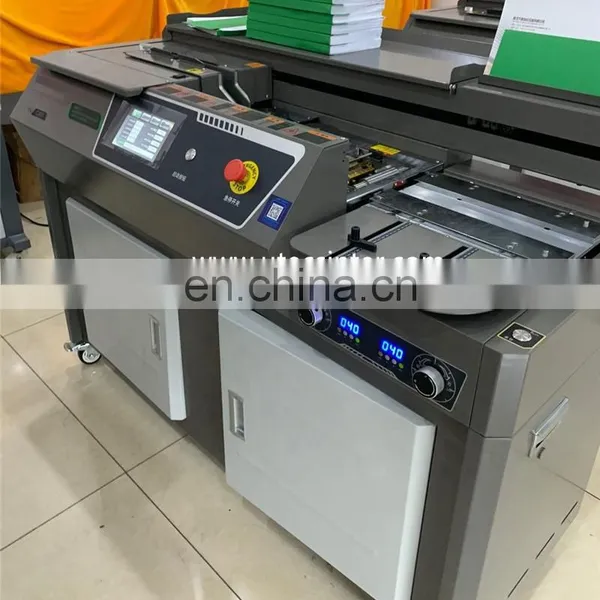 UK5 7inch Touch Screen Silence Mute Hot Thermal Glue Book Cover Binder, Notebook Hotmelt Glue Bookbinding Machine photo-2