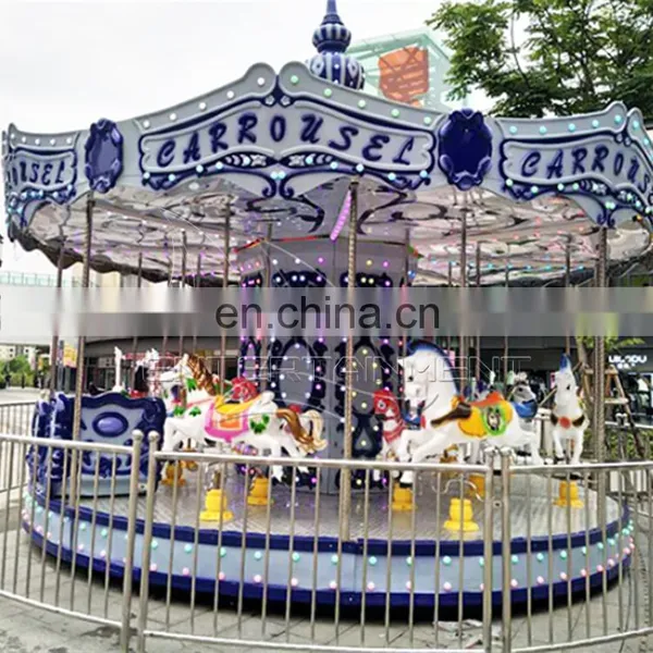 Arcade Amusement Commercial Playground Equipment Amusement Rotary Carousel Horse for Sale photo-5